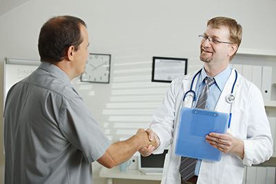 Doctor Greeting Patient